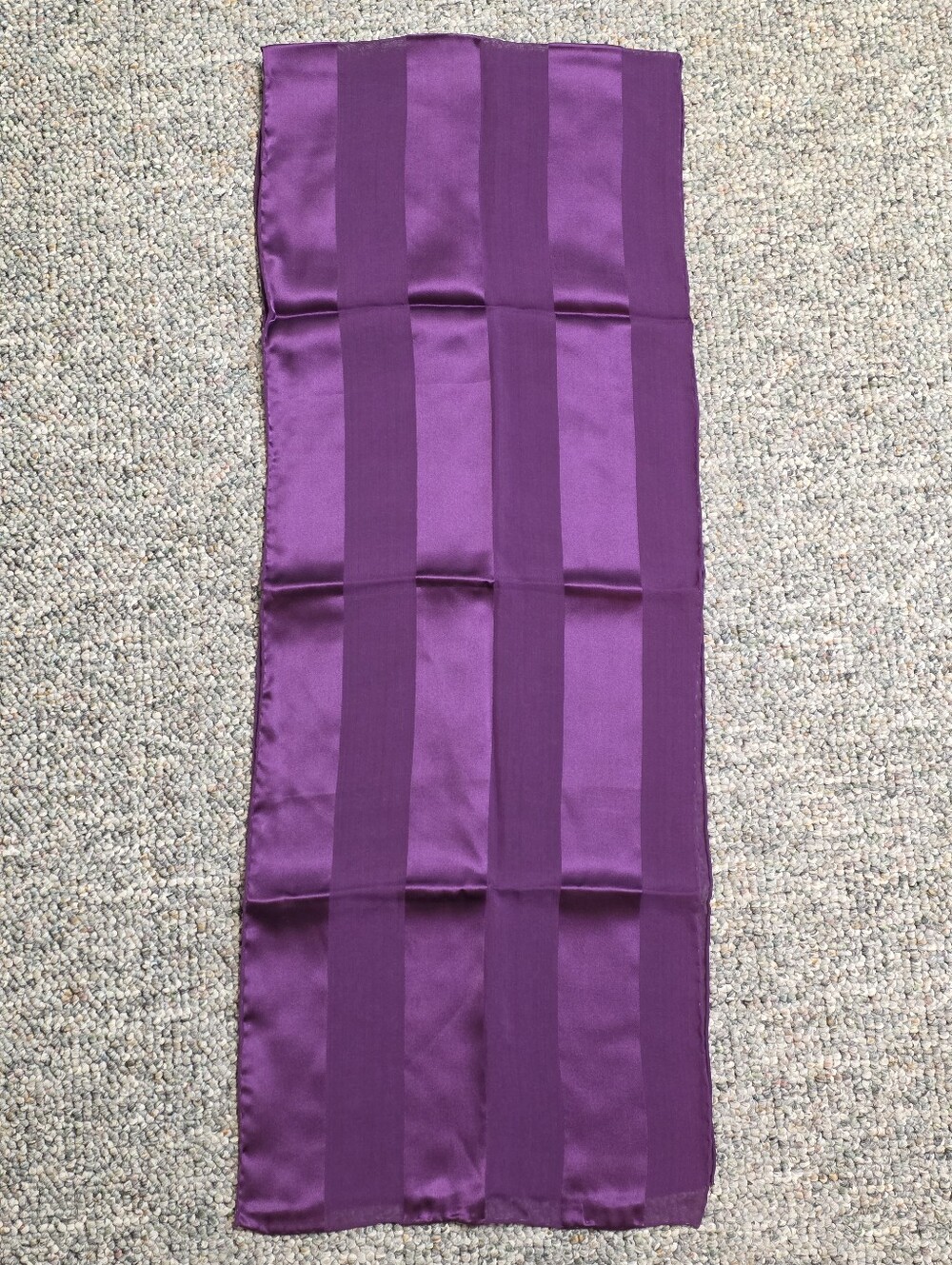 Anthropologie Royal Purple Oblong Silk Scarf